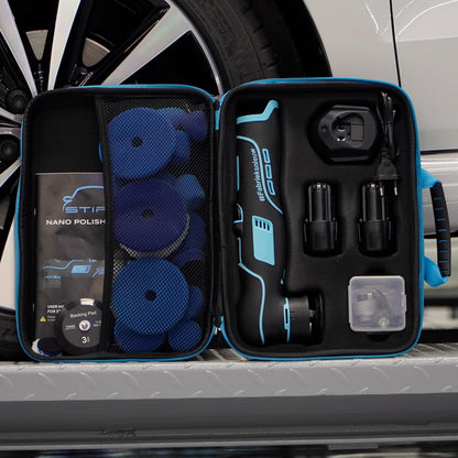 Stipt Nano Polisher Pro complete set met pads en accu’s in opbergtas