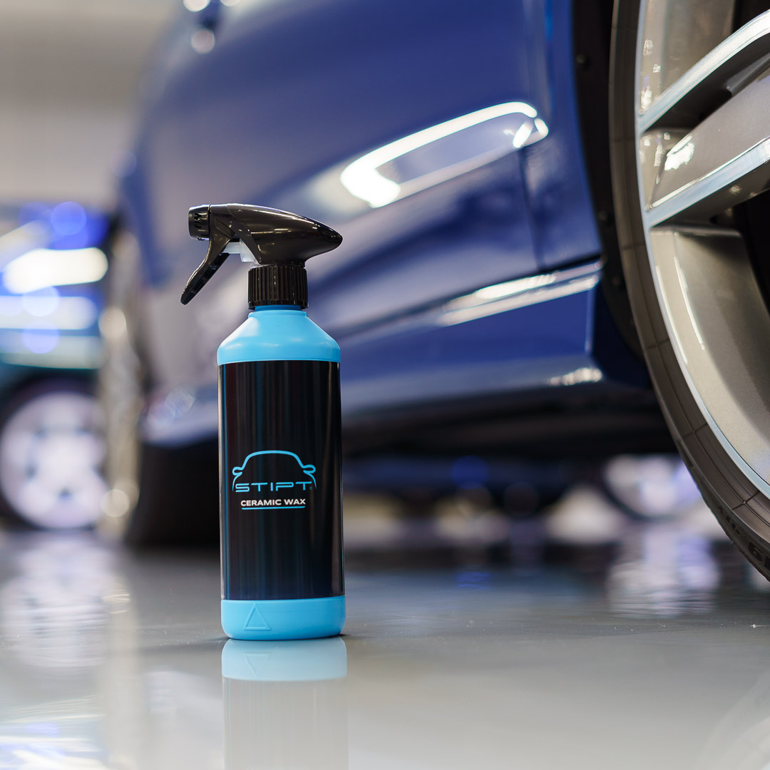 Stipt Ceramic Wax spray voor diepe glans en waterafstotende bescherming van autolak
